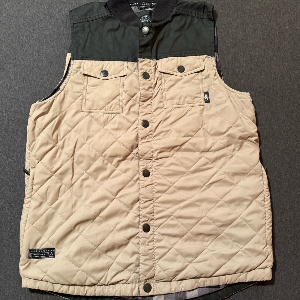 Saga Outerwear Quilted Utility Vest – Men’s Large